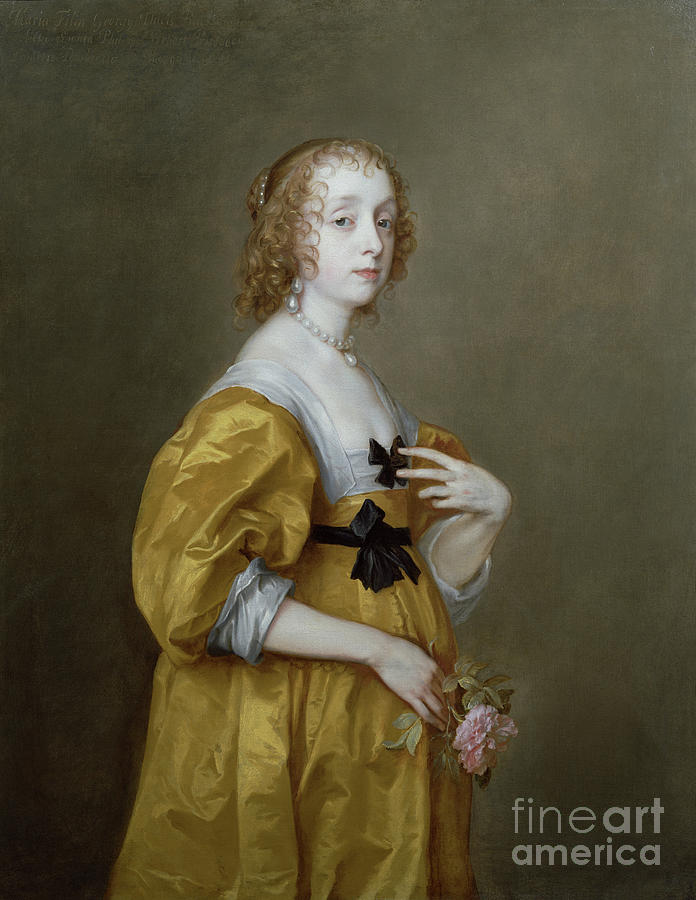 Portrait Of Mary Villiers Painting by Anthony Van Dyck