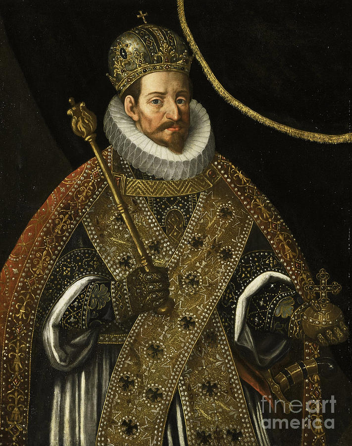 Portrait Of Matthias Holy Roman Emperor Painting by Johann Or Hans Von Aachen