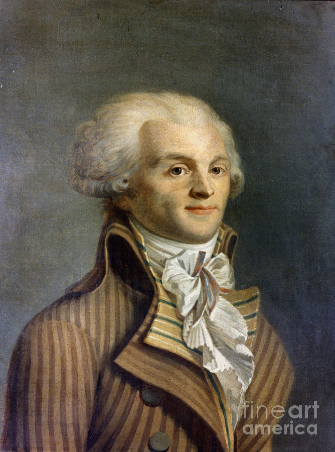 Portrait Of Maximilian Marie Isidore By Robespierre Painting by French