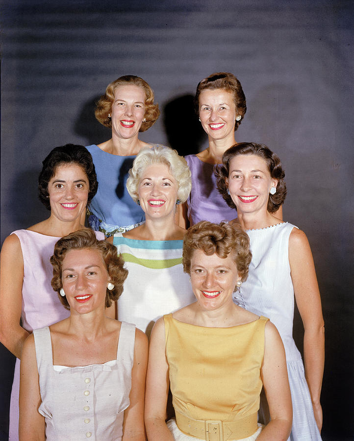 Portrait Of Mercury Astronaut Wives Photograph by Ralph Morse