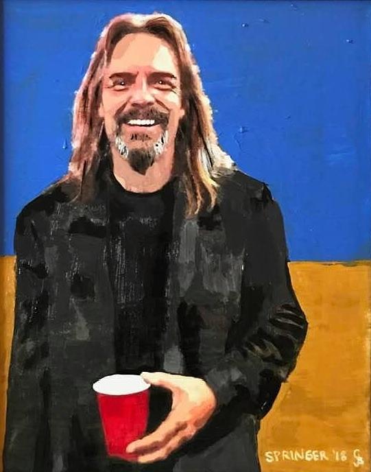 Portrait of Michael Kennedy Painting by Gary Springer