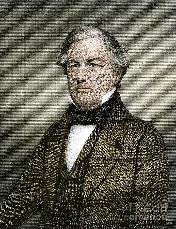 Portrait Of Millard Fillmore (1800-1874) President Of The United States ...