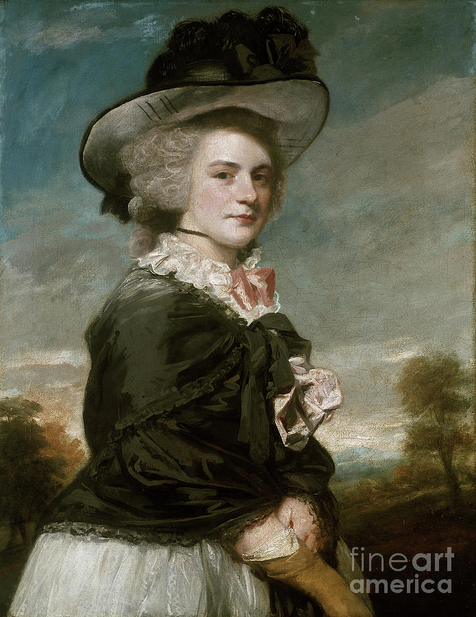 Portrait Of Miss Keppel, Afterwards Mrs Thomas Meyrick By Joshua Reynolds Painting by Joshua Reynolds