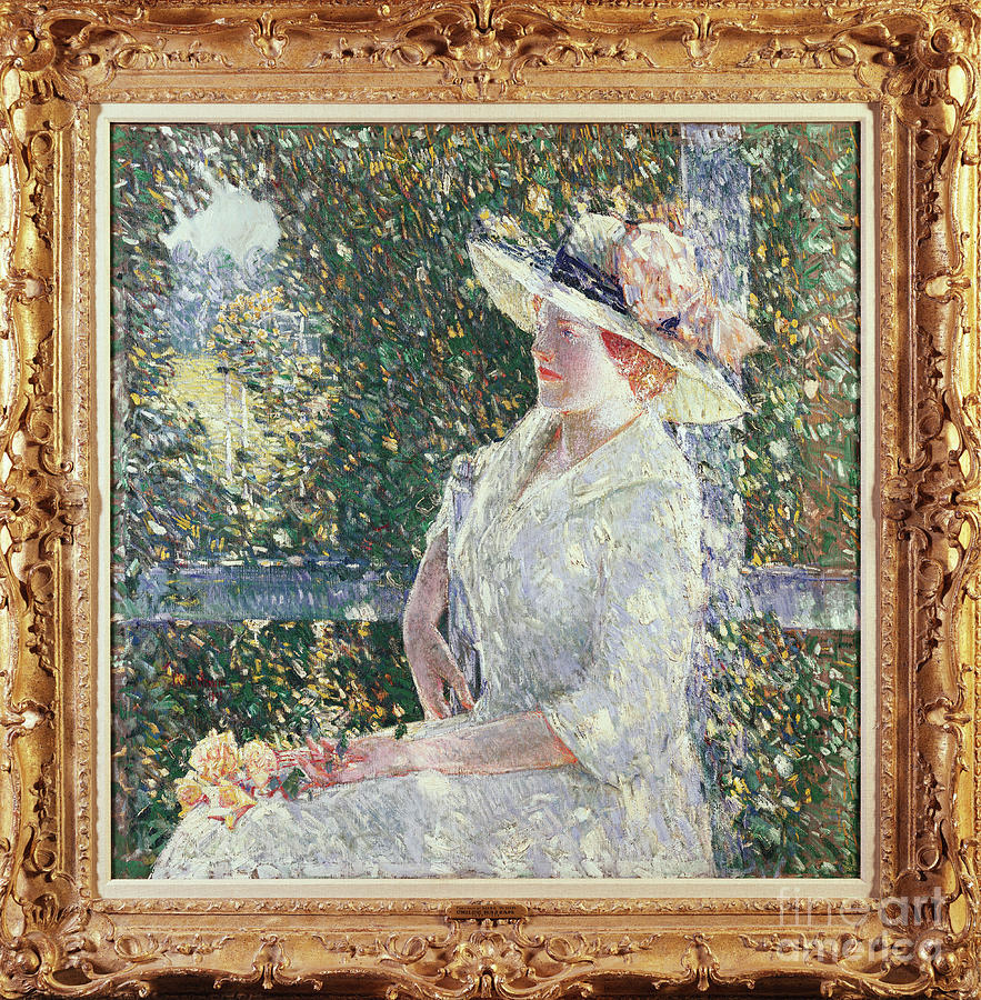 Portrait Of Miss Weir, 1909 Painting by Childe Frederick Hassam - Fine ...