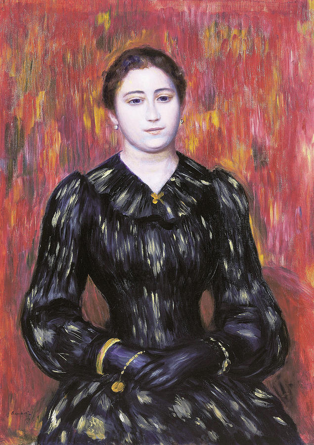Paris Painting - Portrait of Mme. Paulin - Digital Remastered Edition by Pierre-Auguste Renoir