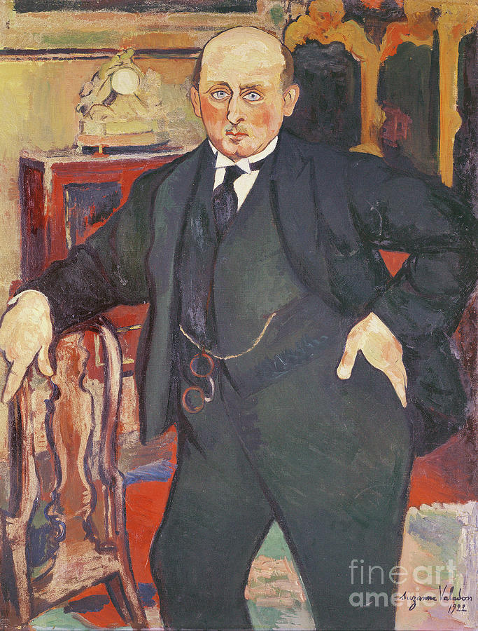 Portrait Of Monsieur Mori, 1922 Painting by Marie Clementine Valadon