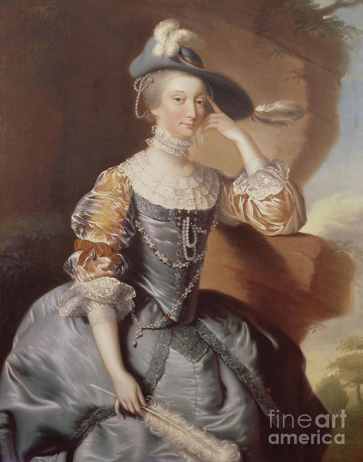 Portrait Of Mrs Anne Carver Painting by Joseph Wright Of Derby