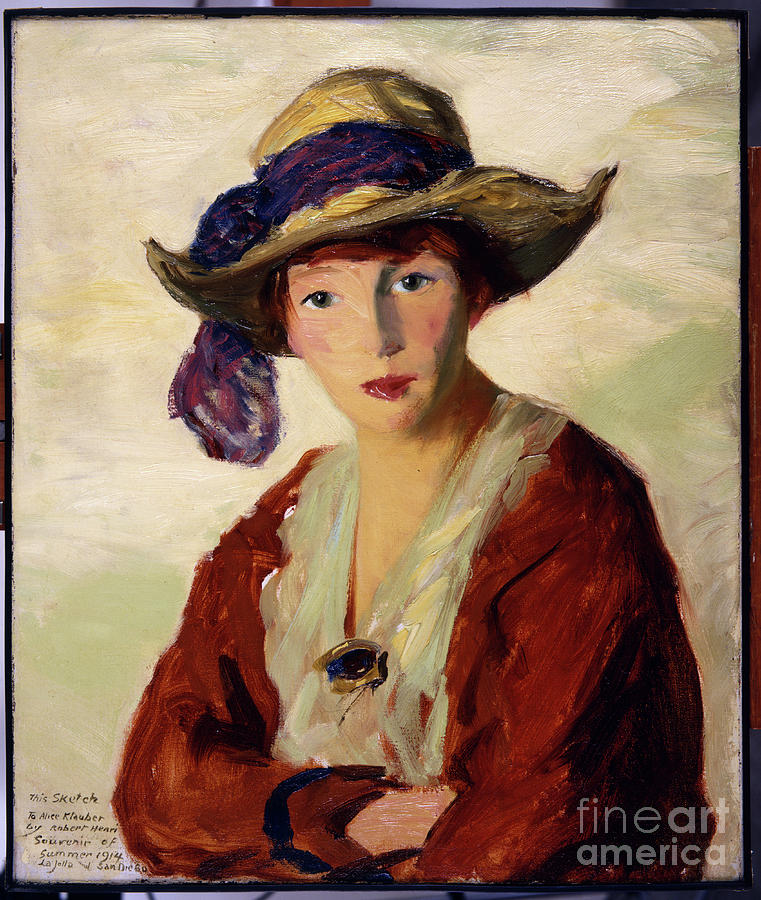 Portrait Of Mrs. Robert Henri, 1914 Painting by Robert Cozad Henri