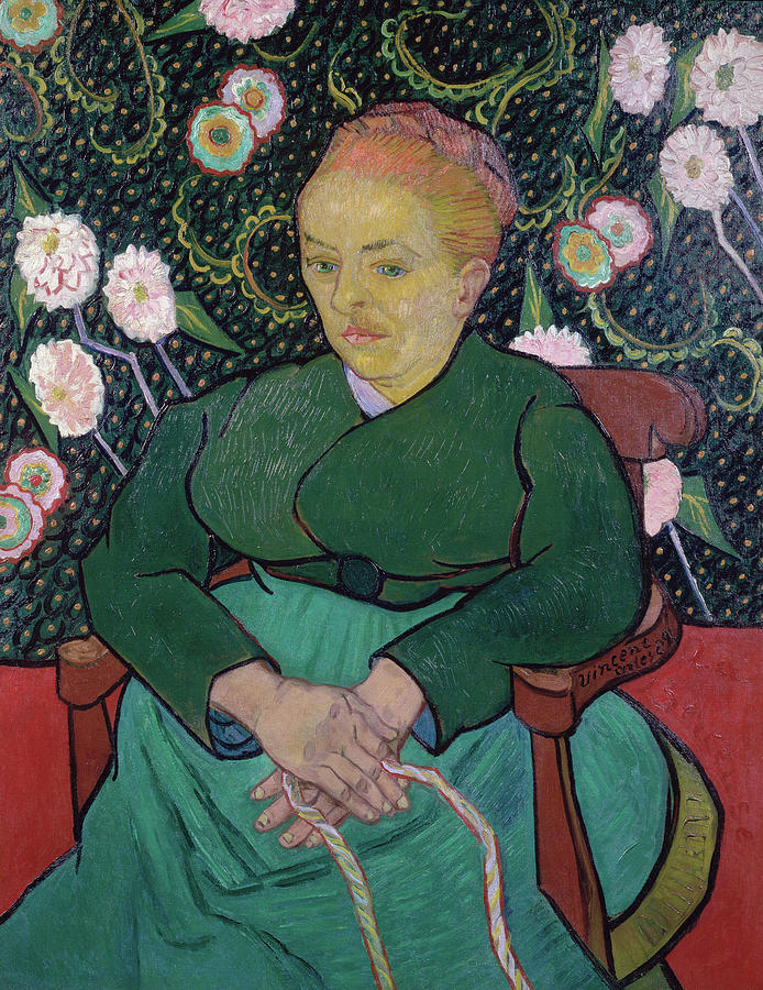 Portrait Of Mrs. Roulin By Vincent Van Painting by Vincent Van Gogh ...