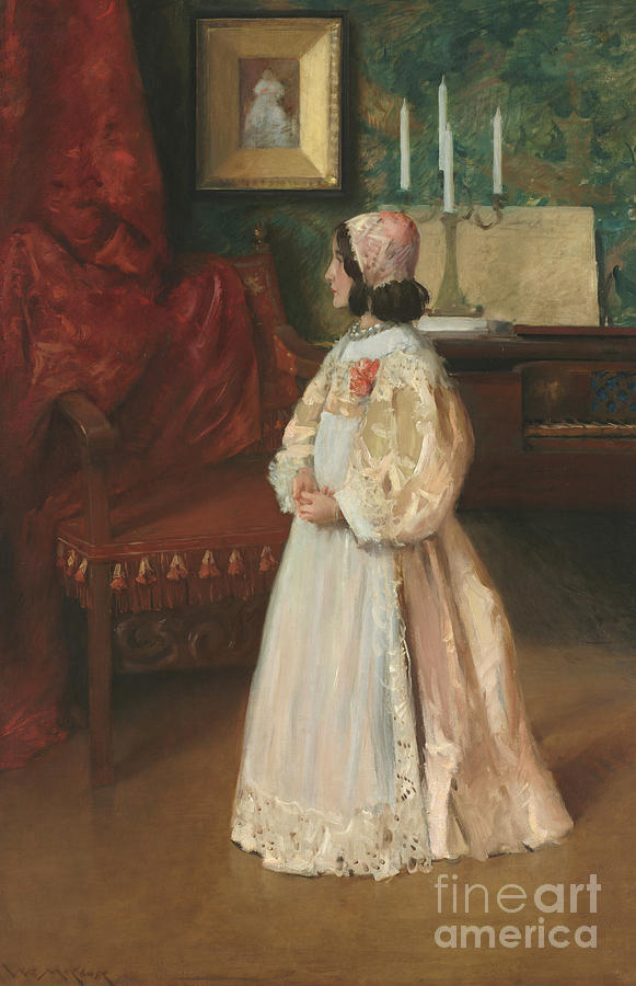 Portrait of My Daughter Alice Painting by William Merritt Chase