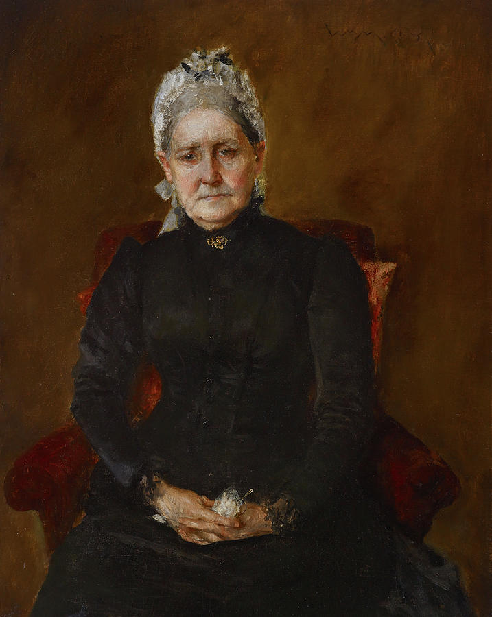 William Merritt Chase Painting - Portrait of My Mother, Sarah Swaim Chase by William Merritt Chase
