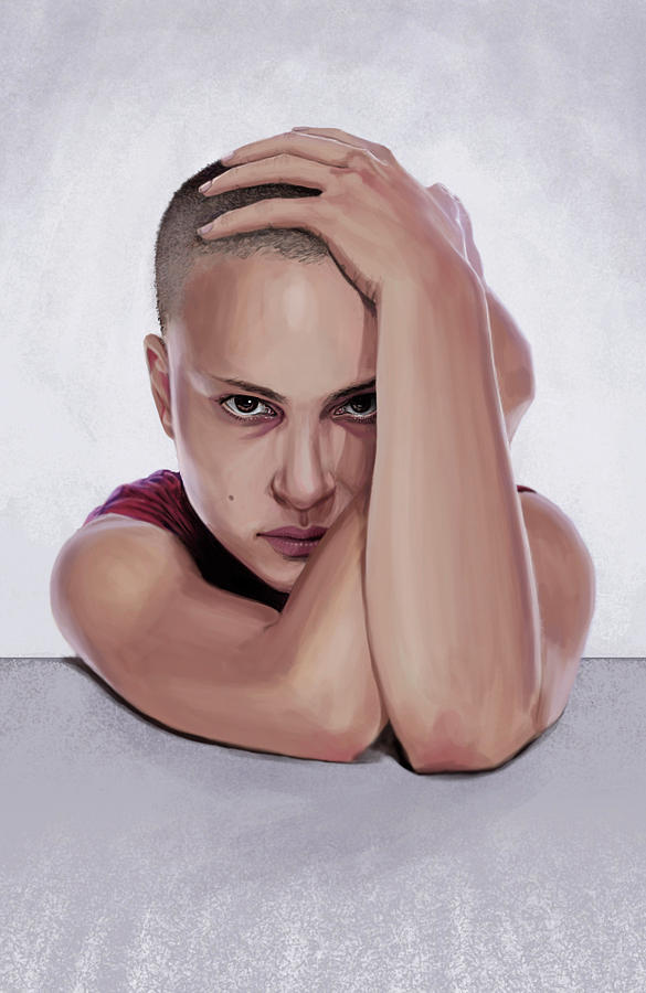 Actress Digital Art - Portrait Of Natalie Portman by Sami Matilainen Actress Digital Art - Portrait Of Natalie Portman by Sami Matilainen
