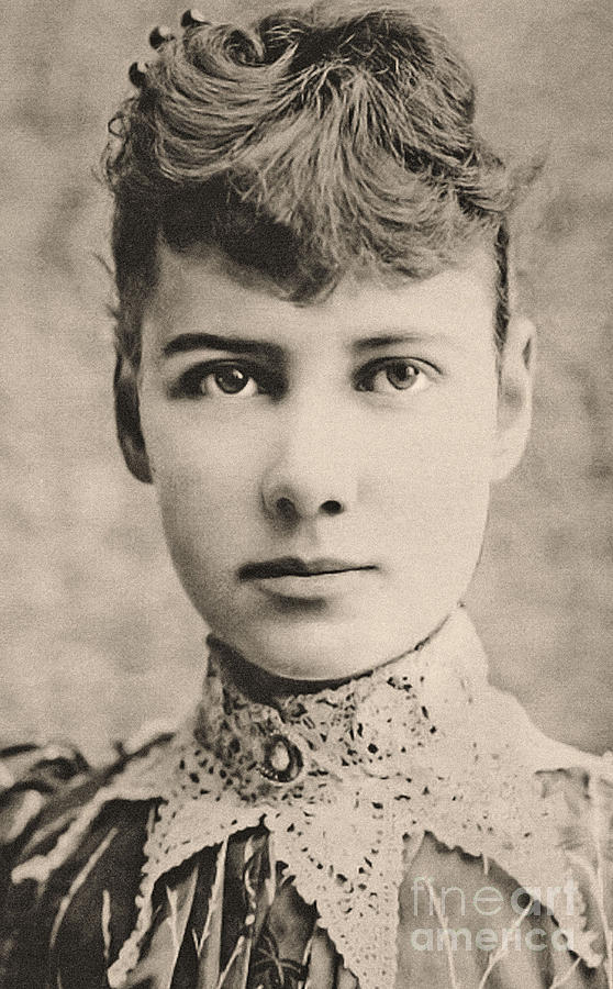 Portrait of Nellie Bly, circa 1890 Photograph by American School