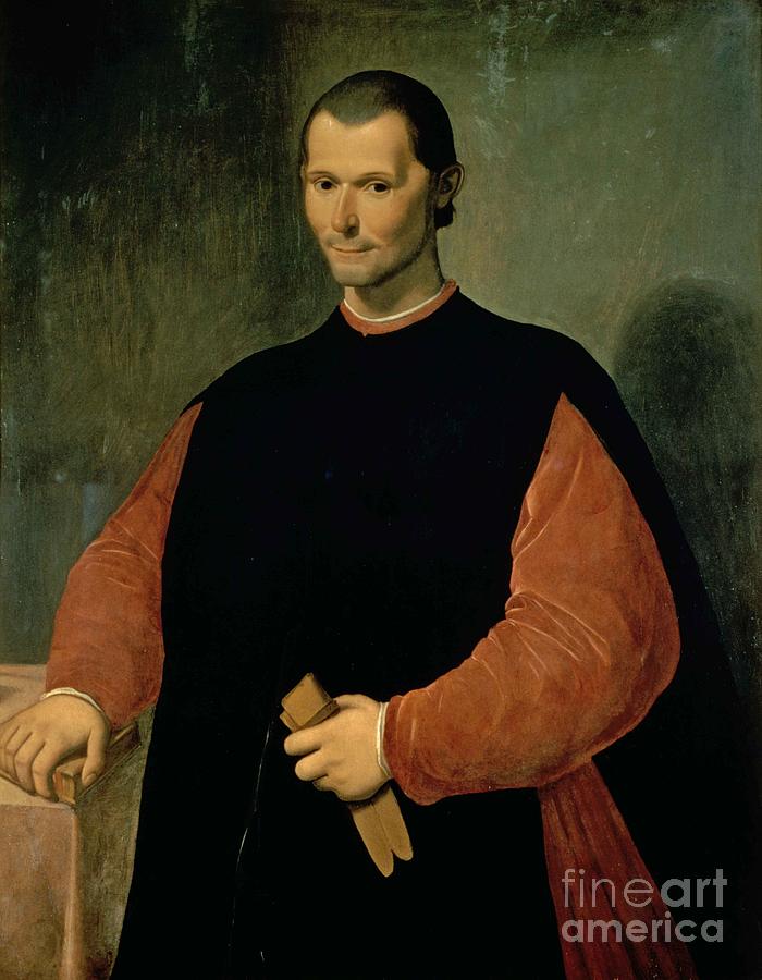 Writer Painting - Portrait Of Niccolo Machiavelli By Santi Di Tito by Santi Di Tito