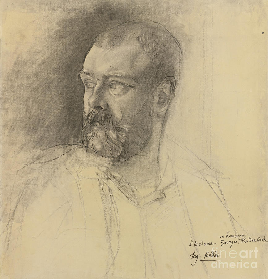 Portrait Of Octave Mirbeau 1848-1917 Drawing by Heritage Images