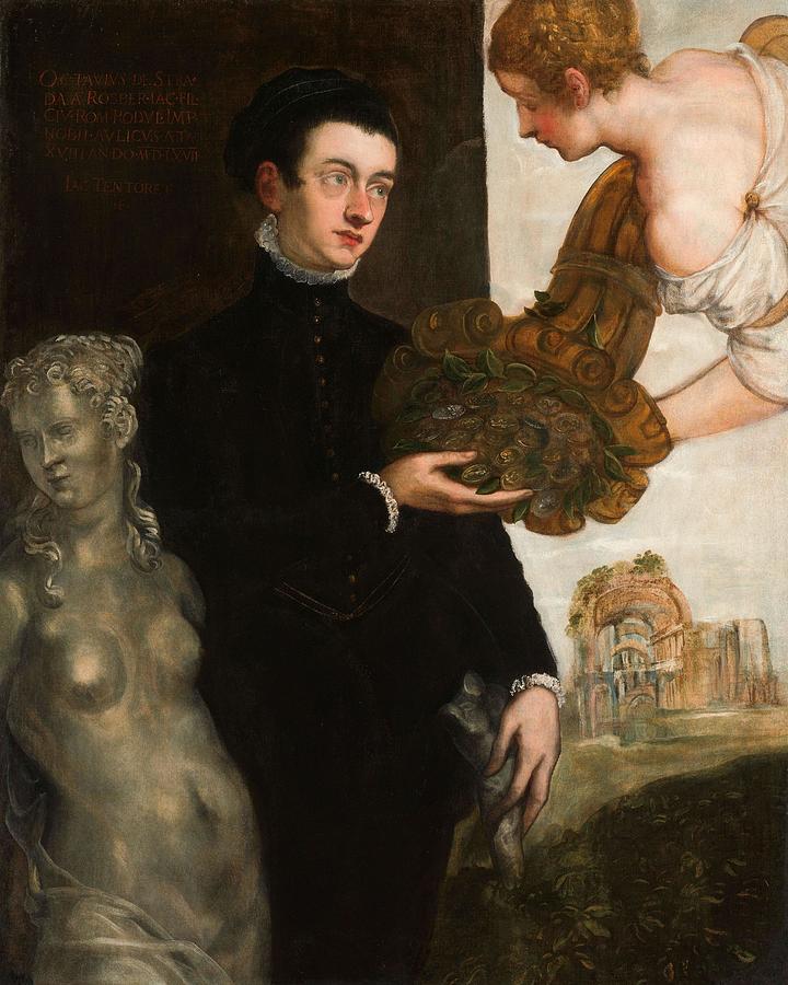 Portrait of Ottavio Strada. Painting by Jacopo Tintoretto