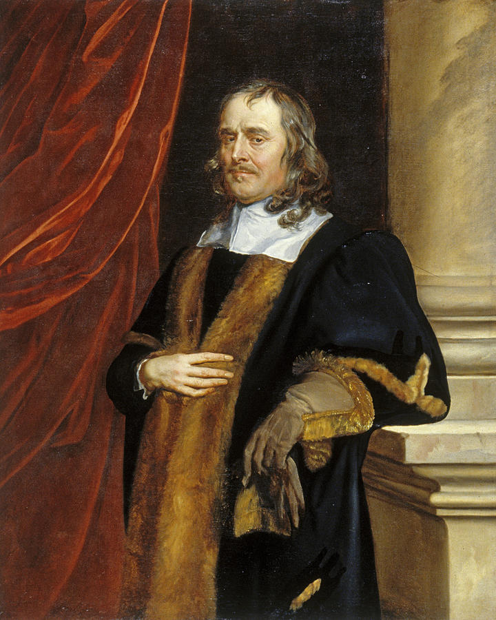 Portrait of P Leneve, Alderman of Norwich Painting by Peter Lely