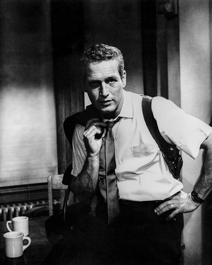 Portrait Of Paul Newman Sitting With Hand On Hip Photograph by Globe ...