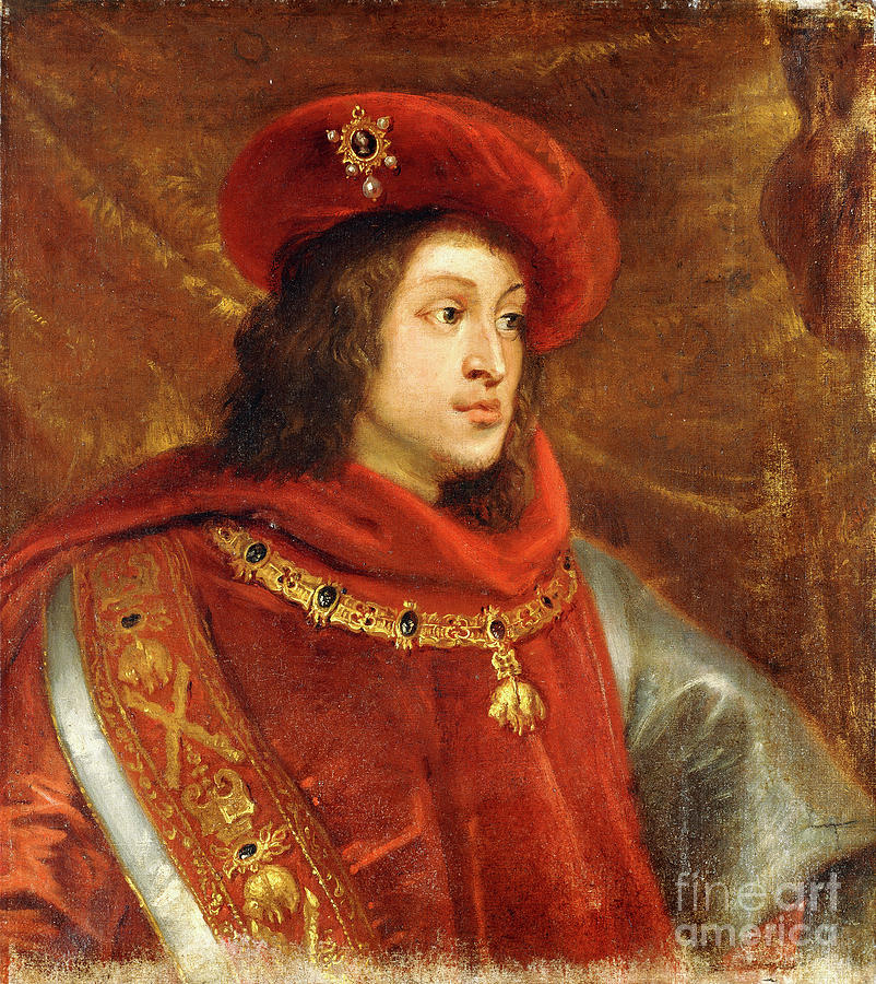 Portrait Of Philip I Of Spain, Bust-length, Wearing The Order Of The Golden Fleece Painting by Cornelis De Vos