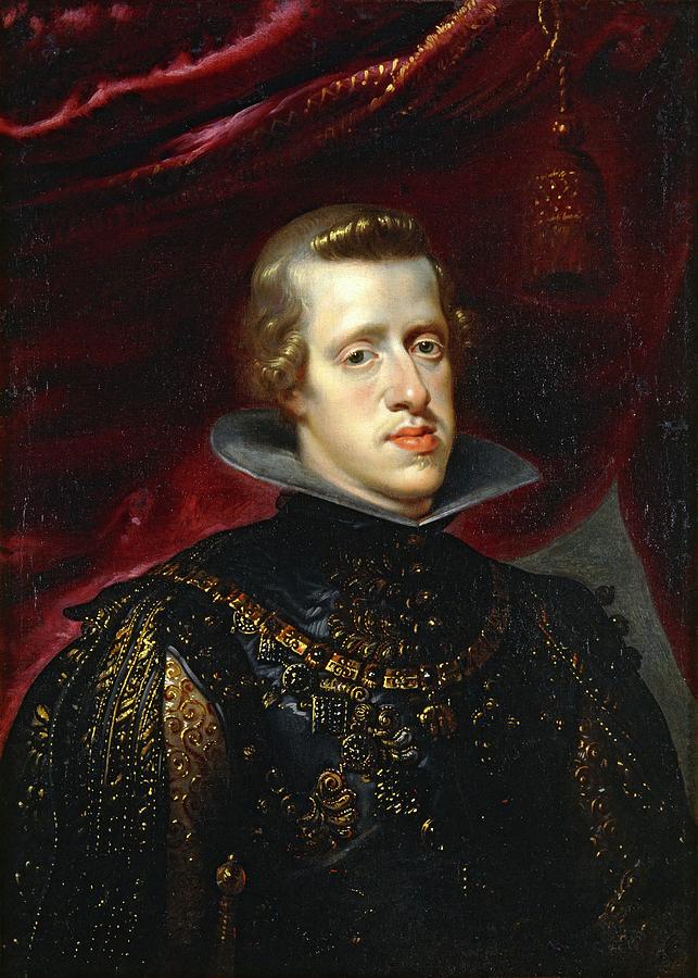 Portrait of Philip IV of Spain. FELIPE III HIJO. MARGARITA DE AUSTRIA HIJO. Painting by Peter Paul Rubens -1577-1640-