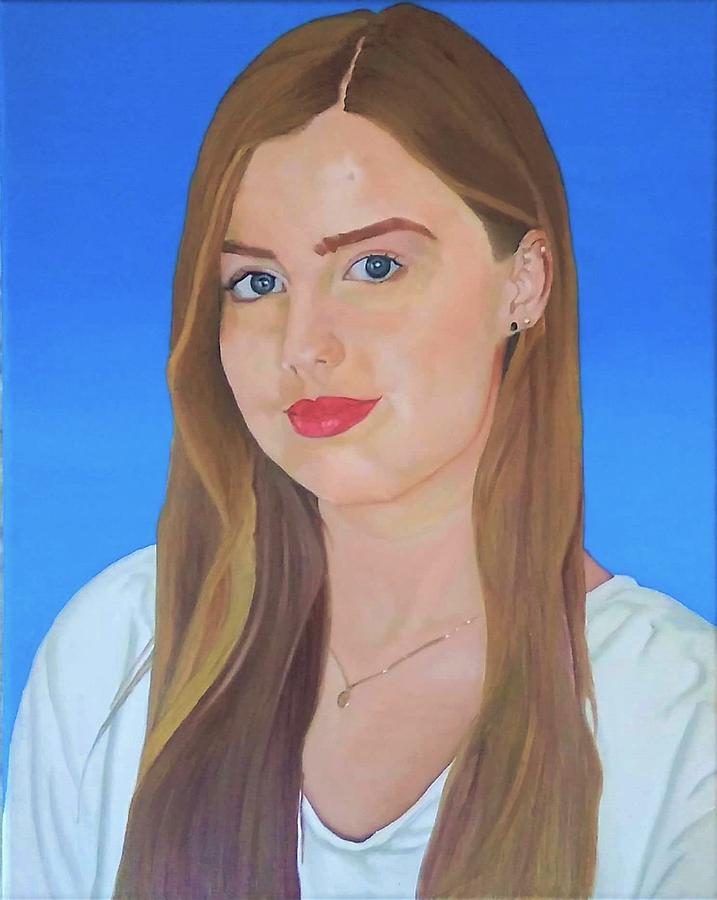 Portrait of polish girl Painting by Rahul Kumar | Fine Art America