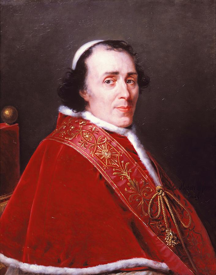 Portrait Of Pope Pius Vii, 1805 Painting by Robert Jacques Francois ...