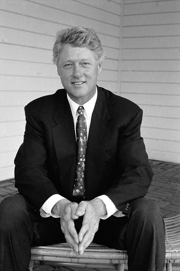 Portrait Of President Clinton Photograph by Alfred Eisenstaedt