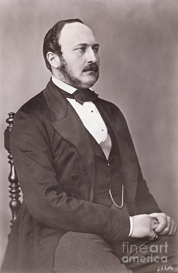 Portrait Of Prince Albert Reclining By Bettmann