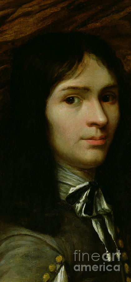 Portrait Painting - Portrait of Rene Descartes  Detail by French School