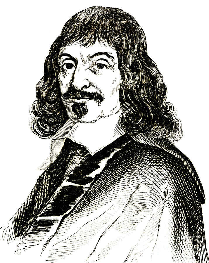 Portrait of Rene Descartes, French philosopher and mathematician