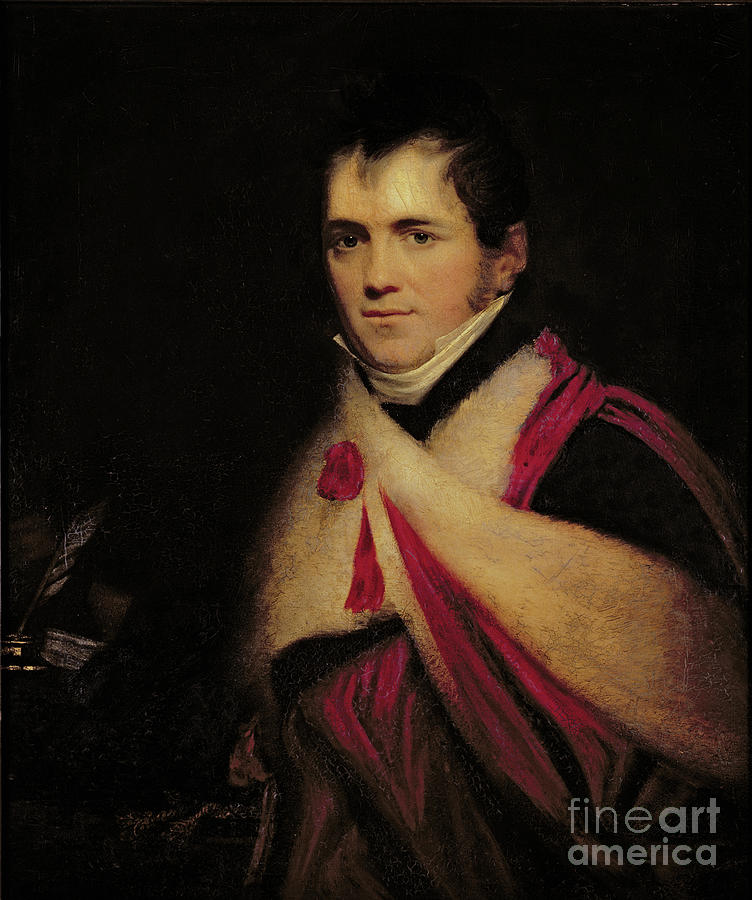 Portrait Of Rev. Edward Daniel Clarke Painting by John Opie