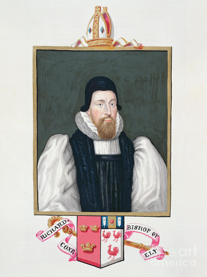 Portrait Of Richard Cox Painting by Sarah Countess Of Essex