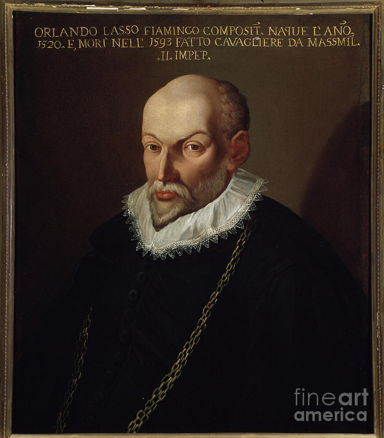 Portrait Of Roland De Lassus Painting by Italian School - Fine Art America