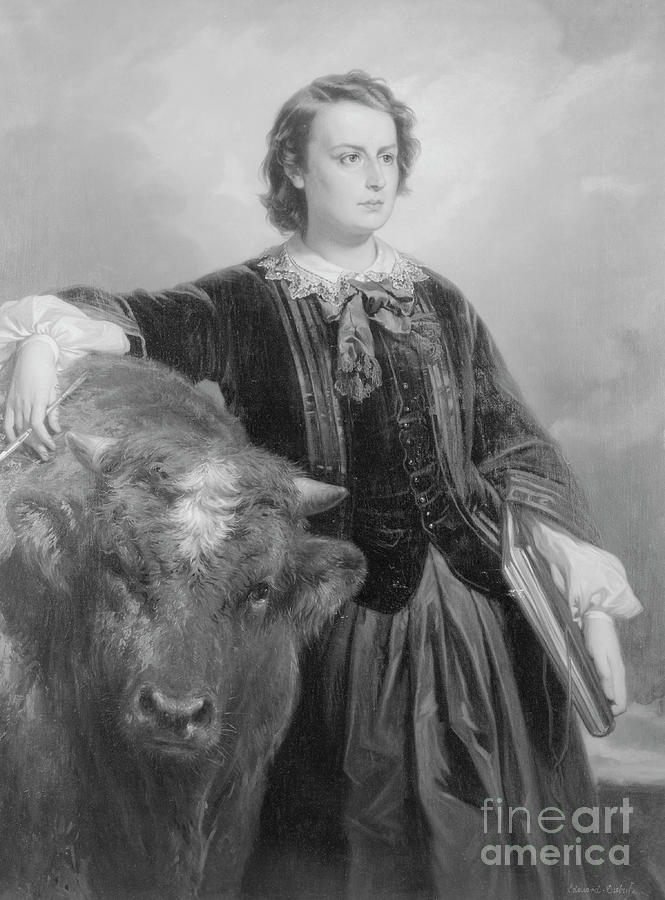 Portrait Of Rosa Bonheur By Edouard by Bettmann