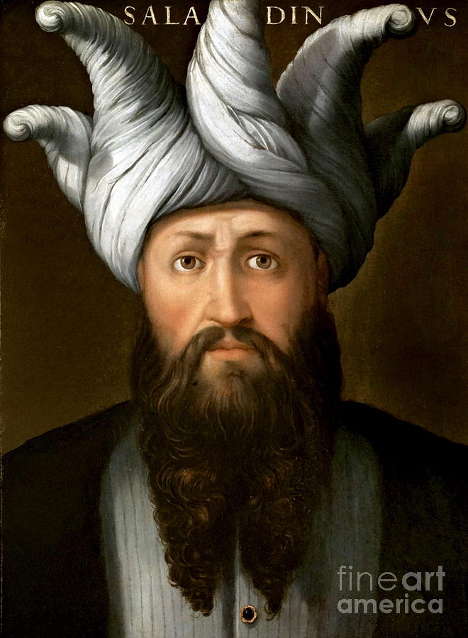 Portrait Of Saladin Painting by Cristofano Dell Altissimo