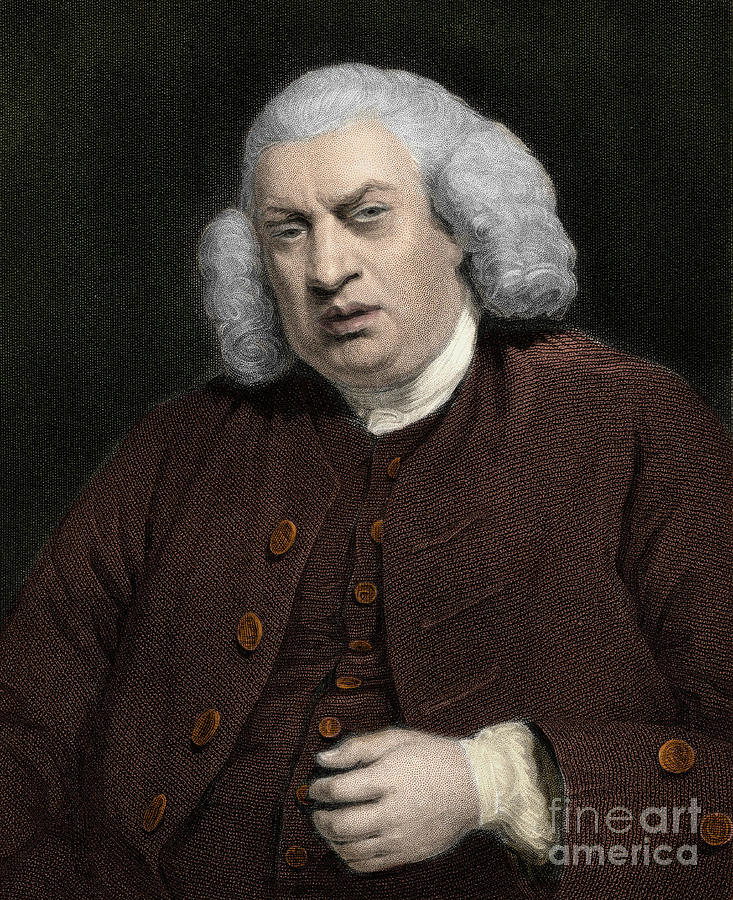 Portrait Of Samuel Johnson, English Writer Painting by Anonymous