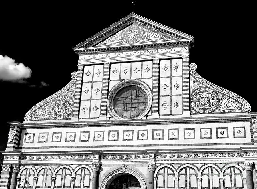 Portrait of Santa Maria Novella Florence Photograph by John Rizzuto