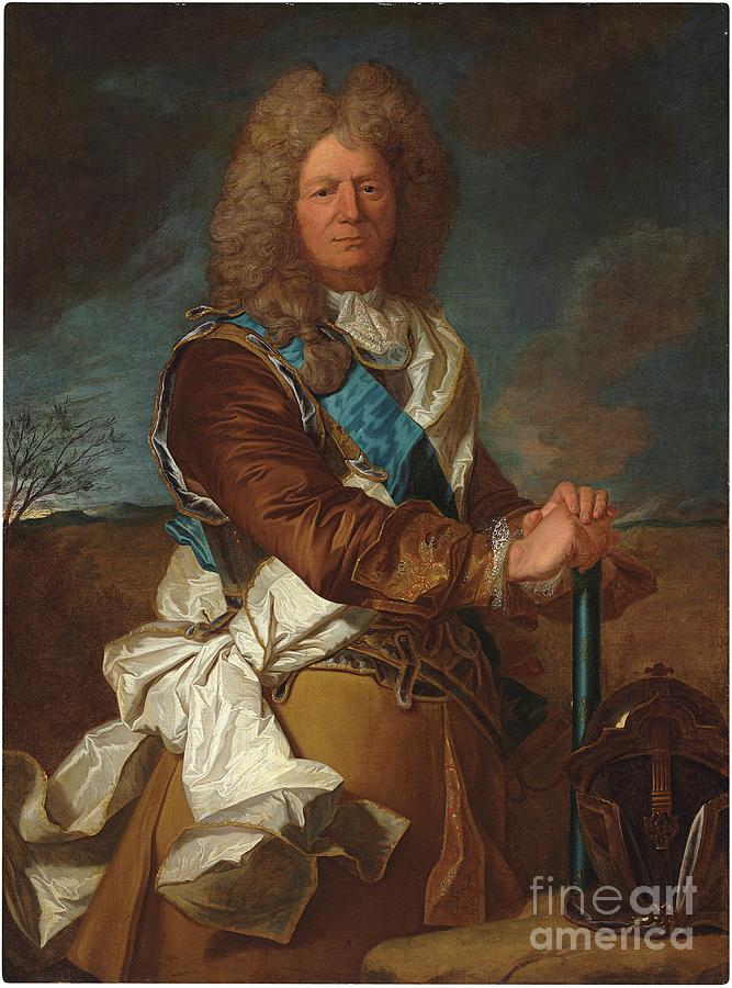 Portrait Painting - Portrait Of Sebastien Le Prestre, Marquis De Vauban, Marechal De France, Wearing The Order Of Saint Esprit by Hyacinthe Rigaud
