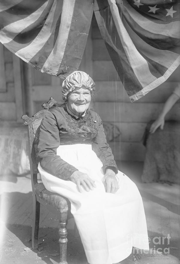 Portrait Of Senior Woman On Chair Photograph by Bettmann