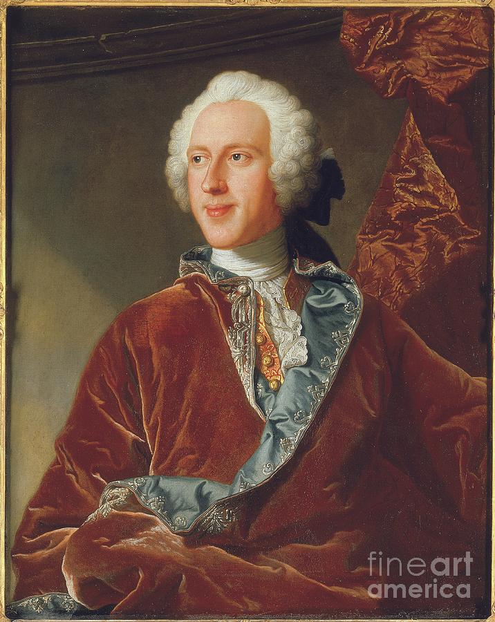 Portrait Of Sir Bourchier Wrey Painting by Hyacinthe Francois Rigaud ...