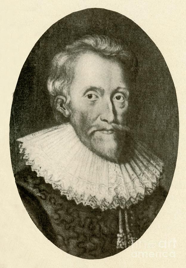Portrait Of Sir Edwin Sandys Drawing by Print Collector