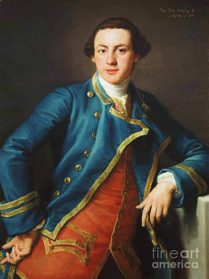 Portrait Of Sir John Armytage, 2nd Bt. Painting by Pompeo Girolamo Batoni