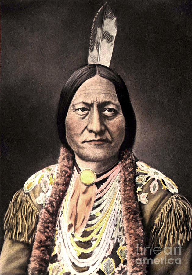 Portrait Photograph - Portrait Of Sitting Bull, Late 19th Century by American School