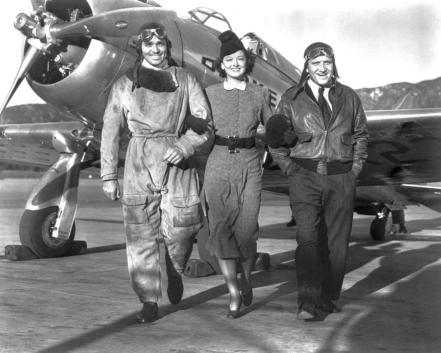 Portrait Of Smiling Myrna Loy, Clark Gable And Spencer Tracy Photograph ...