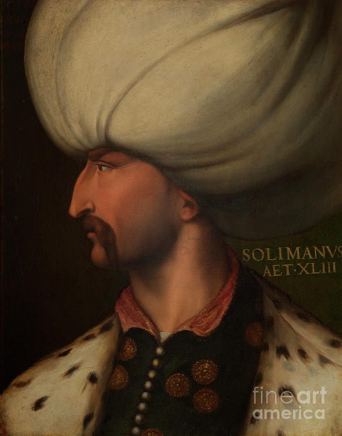 Portrait Of Suleiman The Magnificent Painting by Cristofano Dell Altissimo
