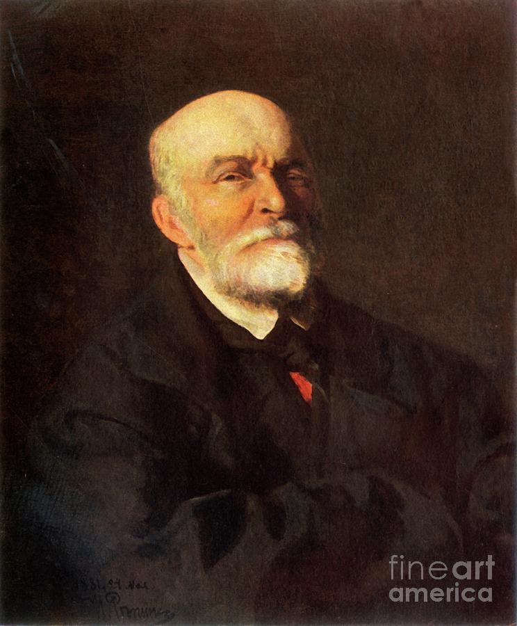Portrait Of Surgeon Nikolai Ivanovich Drawing by Print Collector