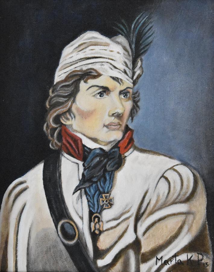 Portrait of General Tadeusz Kosciuszko Painting by Marta Pawlowski