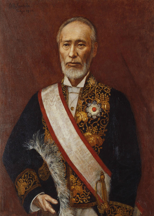 Portrait of Terajima Munenori Painting by Kuroda Seiki