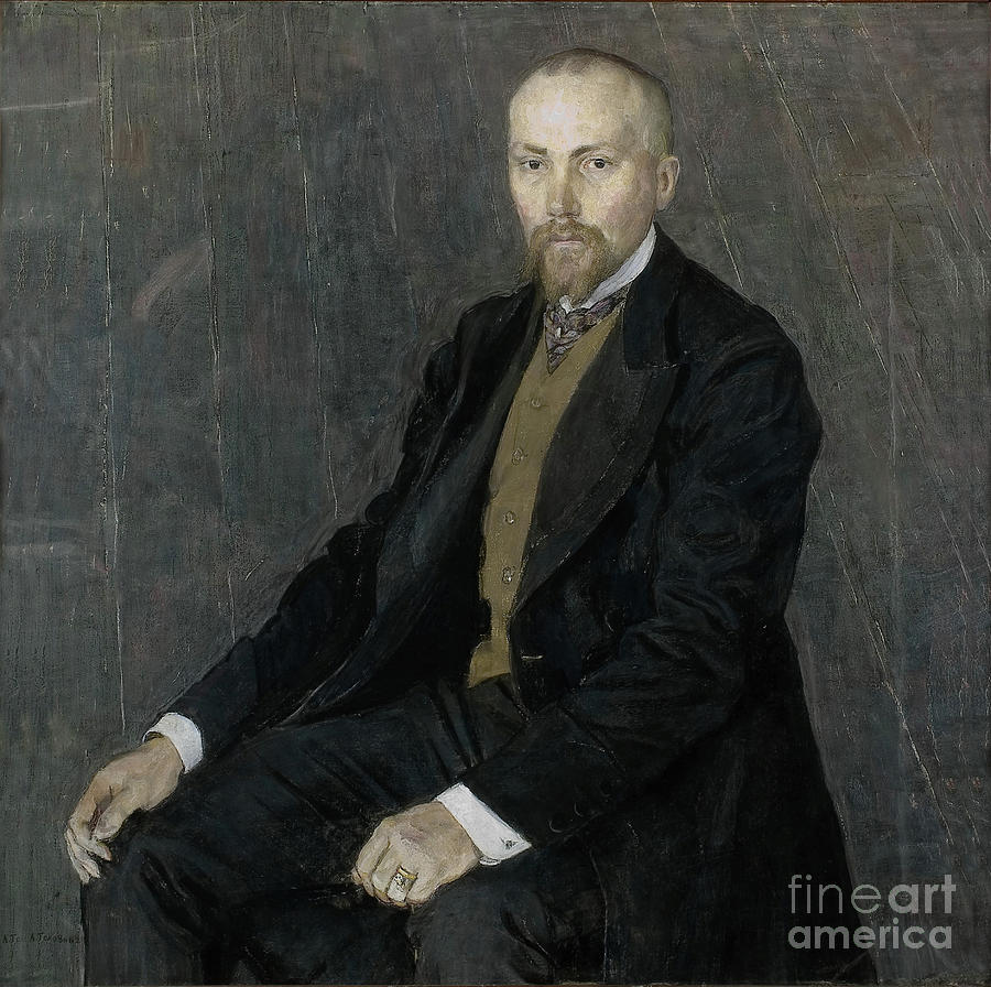 Portrait Of The Artist Nicholas Roerich Drawing by Heritage Images