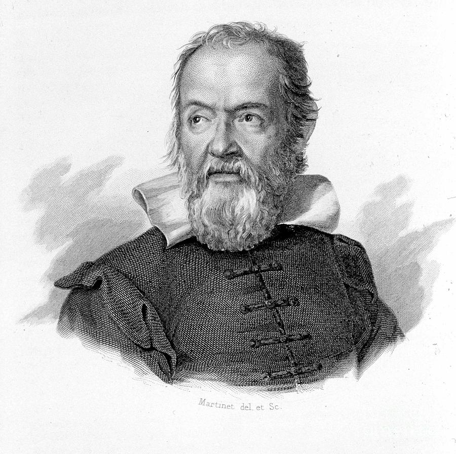 Galileo Galilei, 1564 -1642. Italian #1 Drawing by Vintage Design Pics -  Pixels